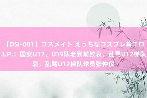 【DSI-001】コスメイト えっちなコスプレ着エロムービー R.I.P.！国安U17、U19队老到前致哀，乱骂U12梯队球员张仲仪