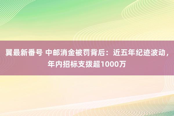 翼最新番号 中邮消金被罚背后：近五年纪迹波动，年内招标支拨超1000万