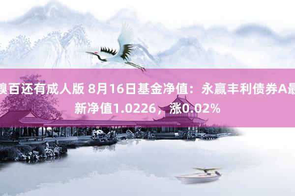 糗百还有成人版 8月16日基金净值：永赢丰利债券A最新净值1.0226，涨0.02%